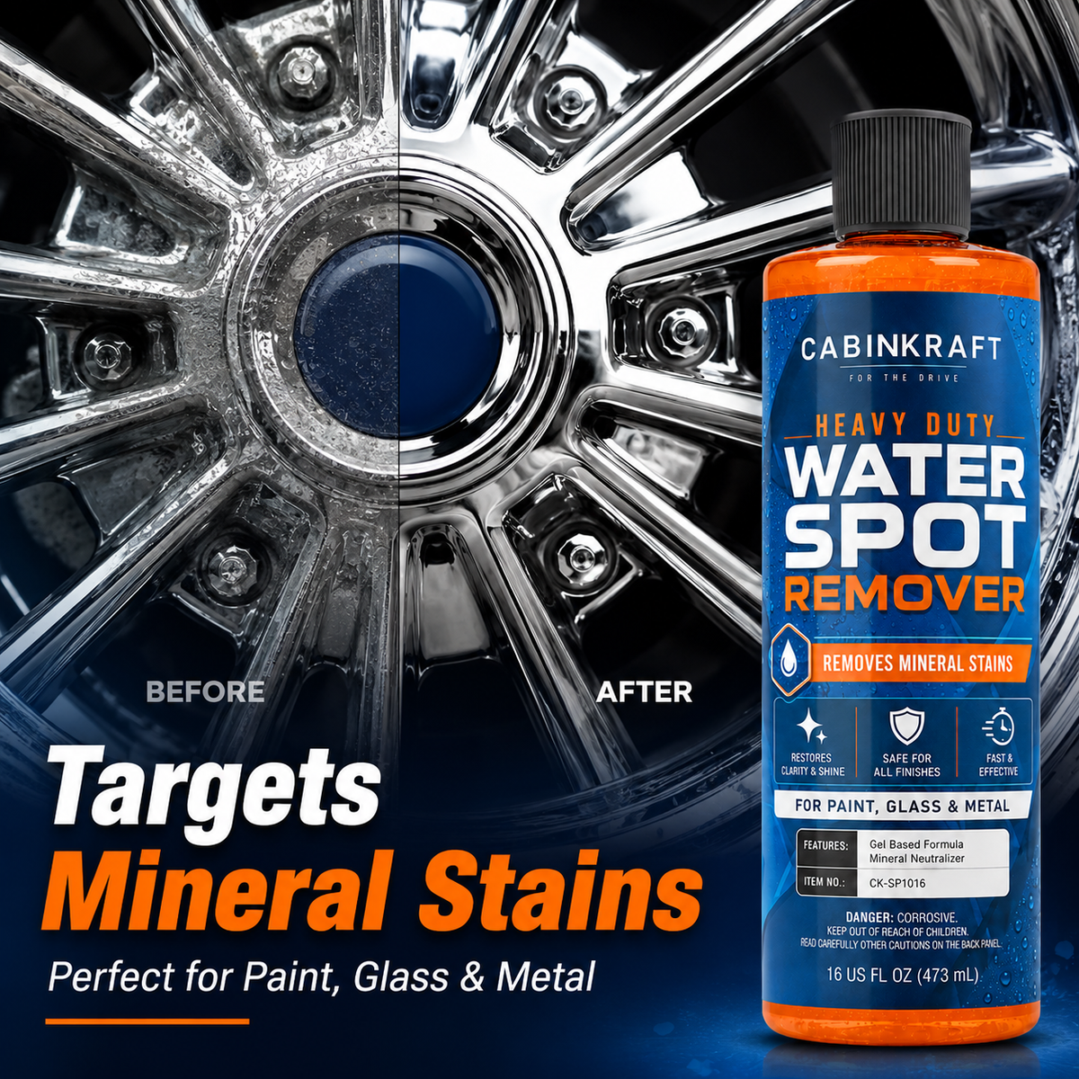 Automotive Water Spot Remover for Glass, Paint and Wheels, 16 fl oz, product image 7